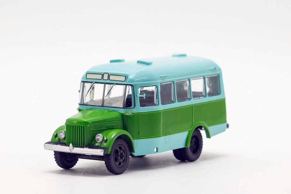 ПАЗ-651, Комбинированного цвета Голубой с зеленой полосой, ф. MODIMIO