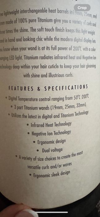 NuMe curling wand/ маша за коса