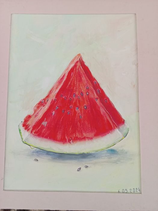 Картина " Арбузная долька для лучшего друга "