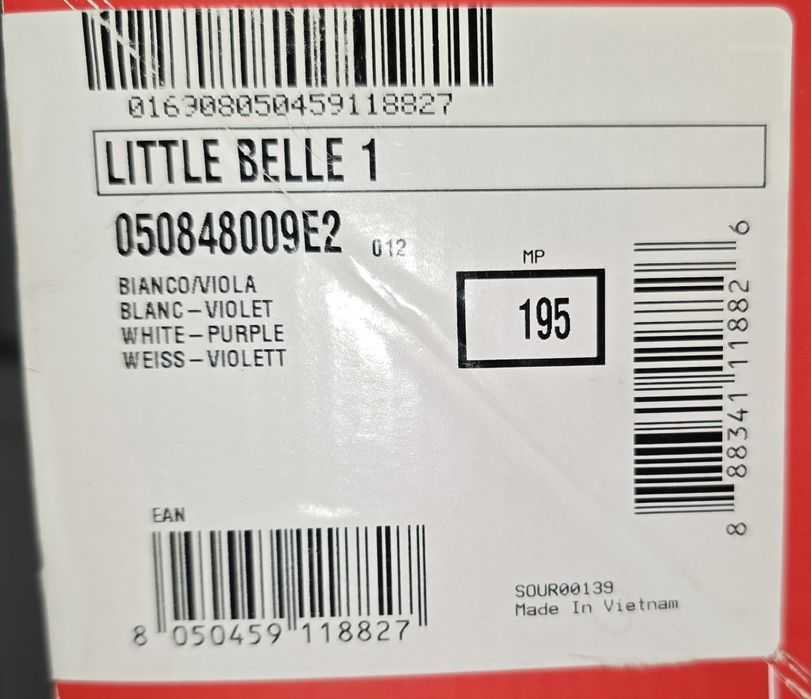 Clapari copii Nordica Little Belle 1 cu 195 mm lungimea talpicului