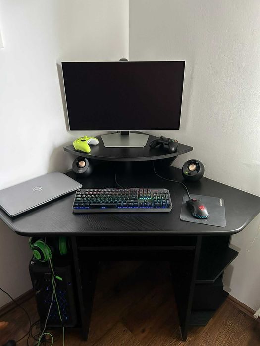 Birou de colț, negru