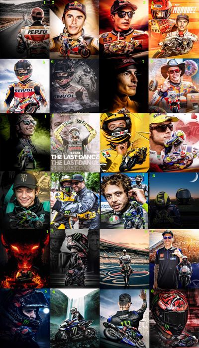 Мото Картини Стикери Rossi Marquez MotoGP WorldSBK