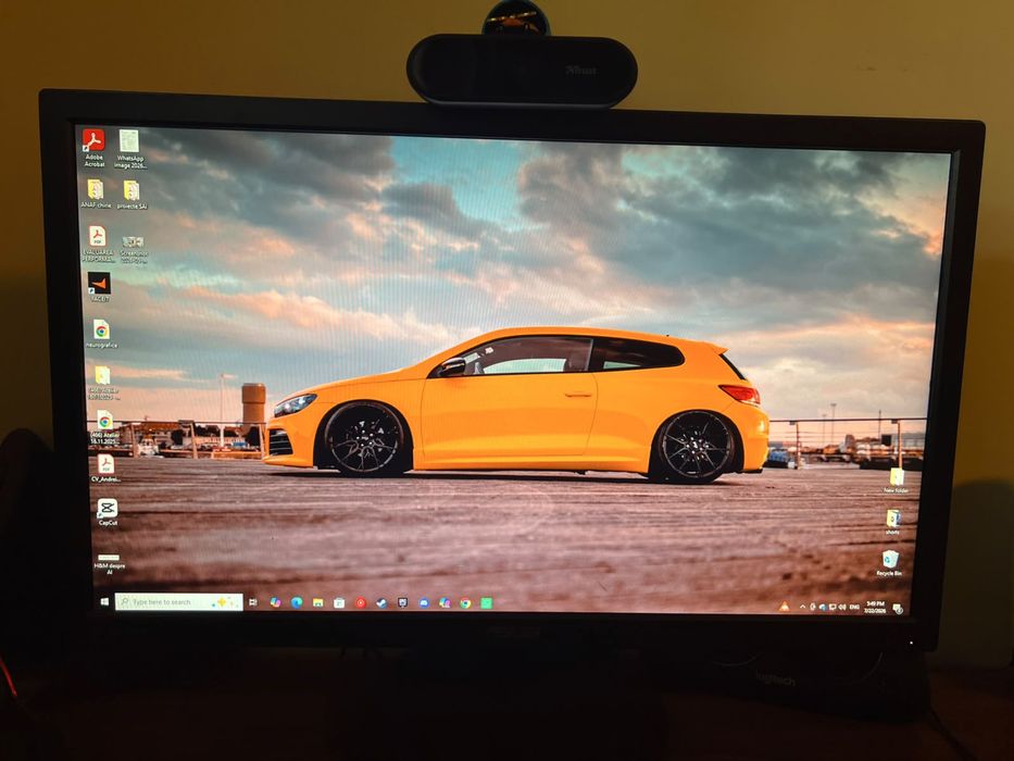 PC Gaming Ryzen 5 1600, RX 570 8GB, 16GB DDR4, SSD+HDD + Monitor 24"