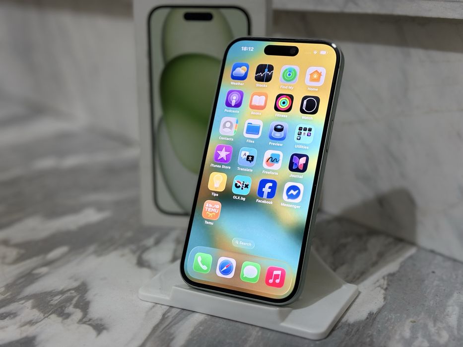 IPhone 15 128GB - Green - Като Нов
