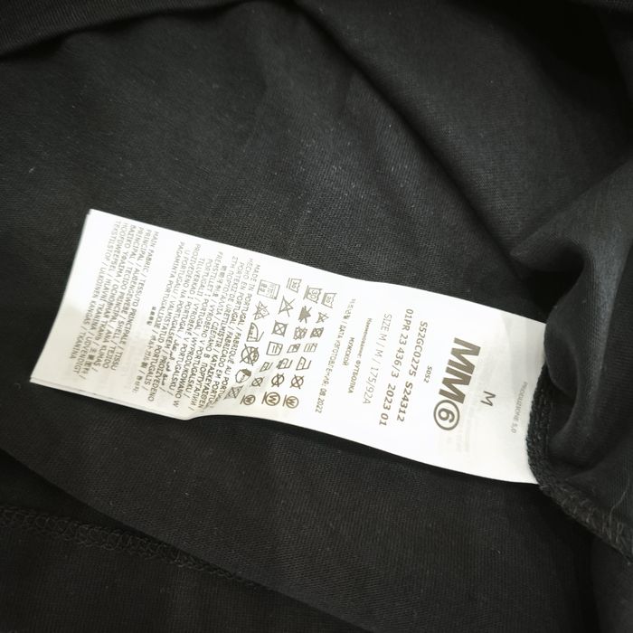 MAISON MARGIELA тениски оувърсайз унисекс в черен цвят НОВИ
