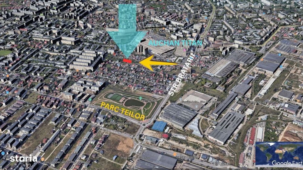 Teren De Vanzare Ozana - Titan Auchan. Construibil Locuinte.