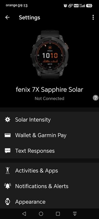 Garmin Fenix 7x Sapphire Solar