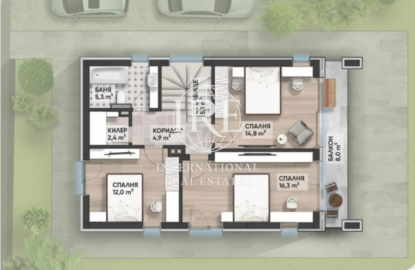 Къща в Варна, област-с.Близнаци площ 163 кв.м.  цена 236350 евро двуе