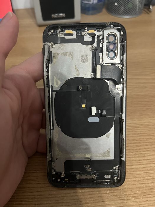 Carcasa iphone XS neagra originala