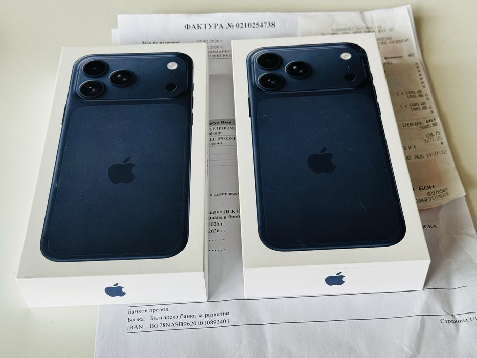 НОВИ! Iphone 17 Pro Max 256GB Blue Гаранция 2 години