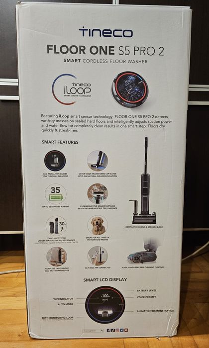 Tineco FLOOR ONE S5 PRO Прахосмукачка за мокро и сухо чистене