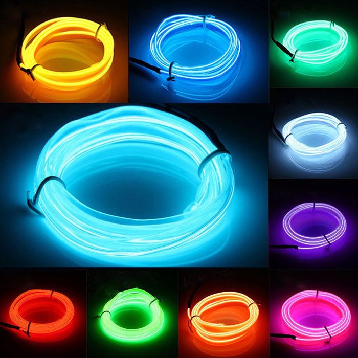 Fir neon luminos Fir Led neon lumina ambientala auto Usb/Bricheta/Fire