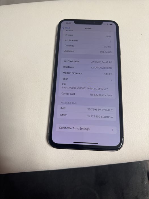 Iphone xs max 512 gb impecabil