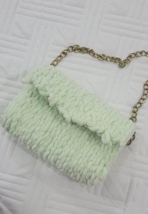 Сумка из канвы и шнура