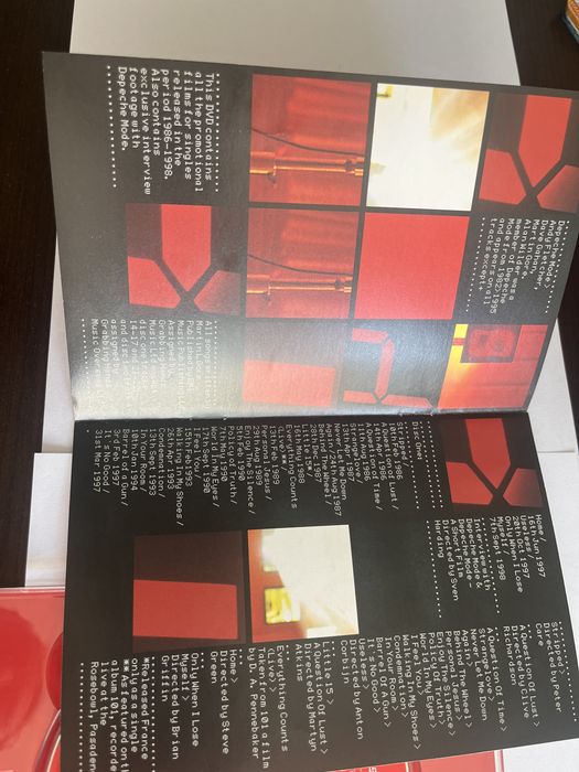 Depeche Mode DVD videos 86>98
