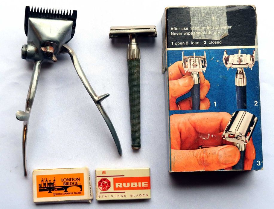 Masina de tuns si aparat de ras cu lame .