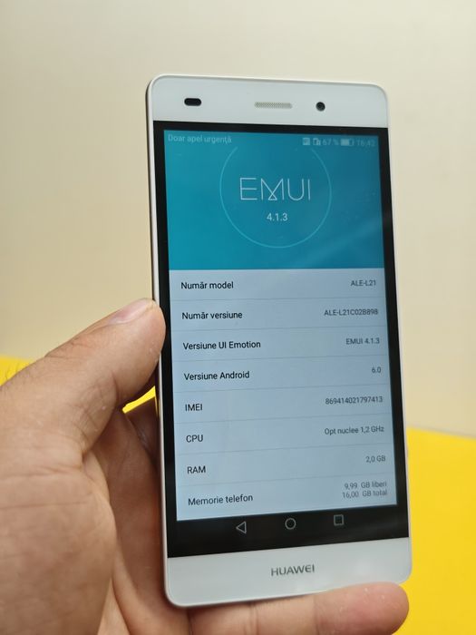 Huawei Ale-L21 stare excelentă alb /Negru