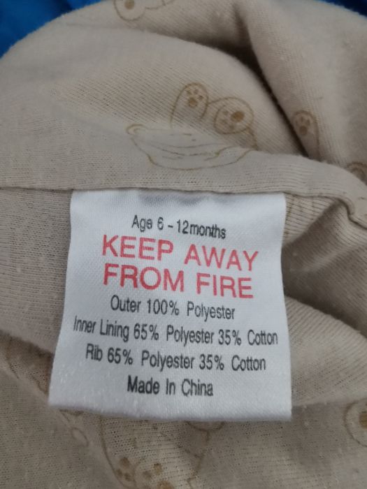 Combinezon fleece 6-12 luni