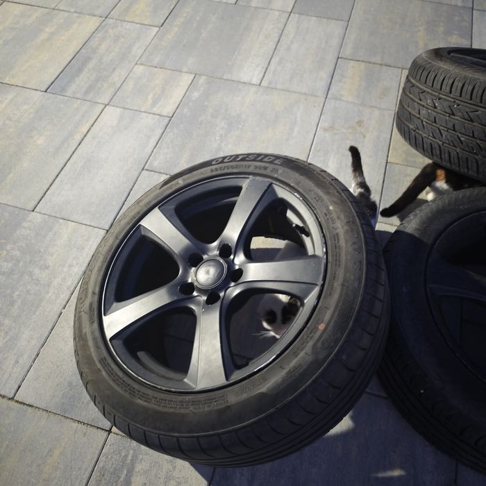 Jante VW Passat -R17 cu prindere  5x112 anvelope vara foarte bune 215/50/R17