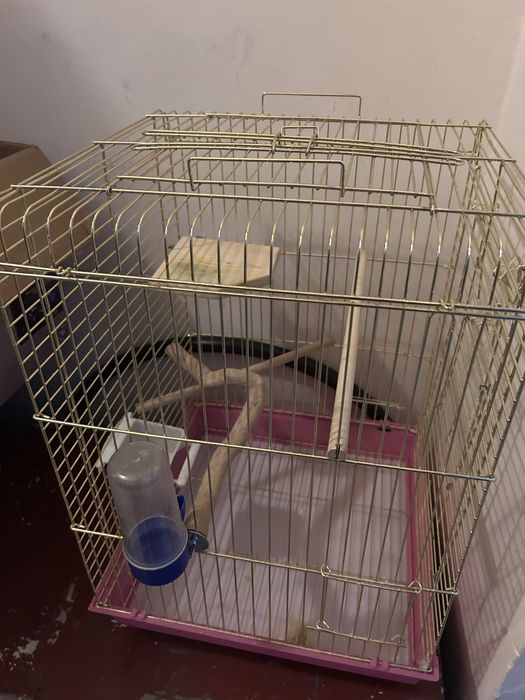 Клетка для попугая + переноска и игрушка