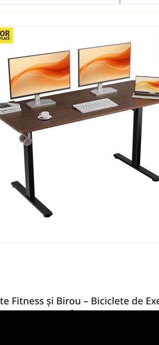 Birou electric reglabil pe înălțime 170x60cm (66.9"x23.6")