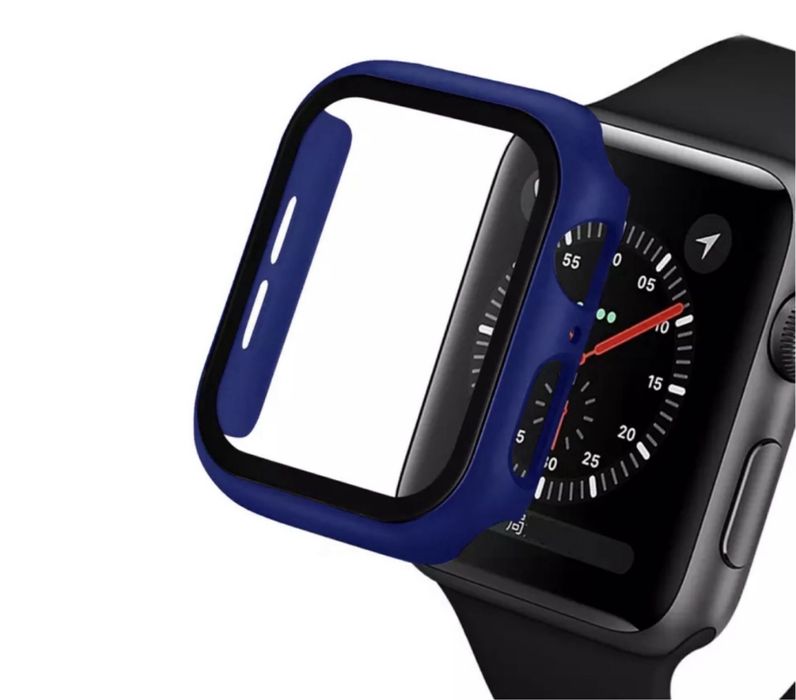 Husa Bumper Carcasa Folie Glass Ceas Apple Watch 40 41 42 44 45 46 49