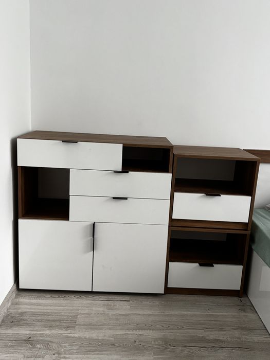 Set comoda+noptiere lucioase NOI