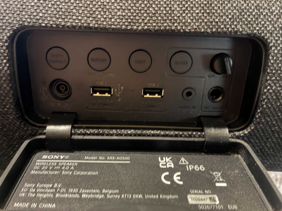 Преносима блутут тонколона Sony SRS-XG500 (MEGA BASS / 30ч. батерия)
