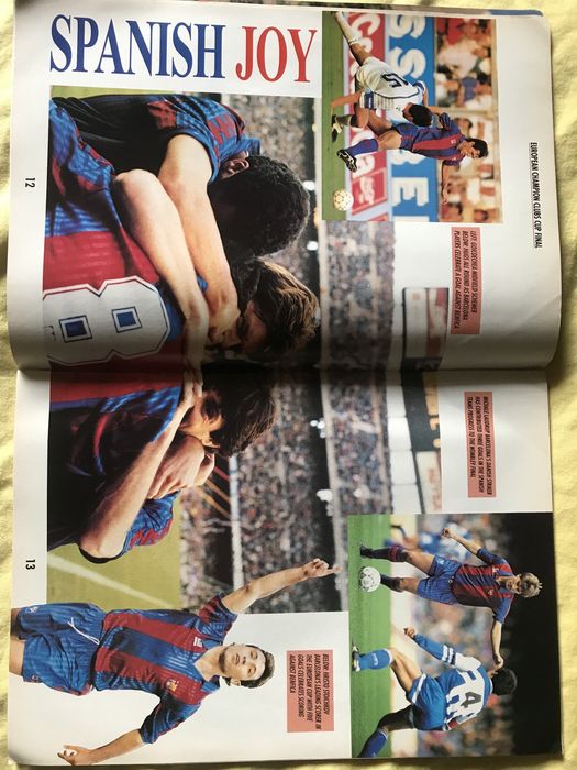 Футболна програма Барселона-Сампдория 1992г.