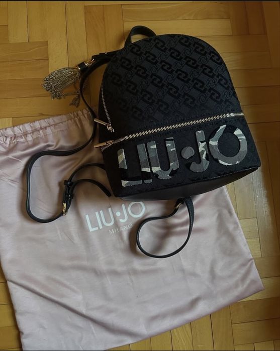 Liu Jo Jacquard Backpack with All-Over Logo