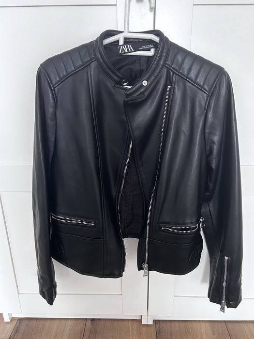 Косуха кожаная курточка Zara