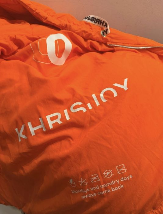 Geacă cu puf KHRISJOY – oversized, portocaliu
