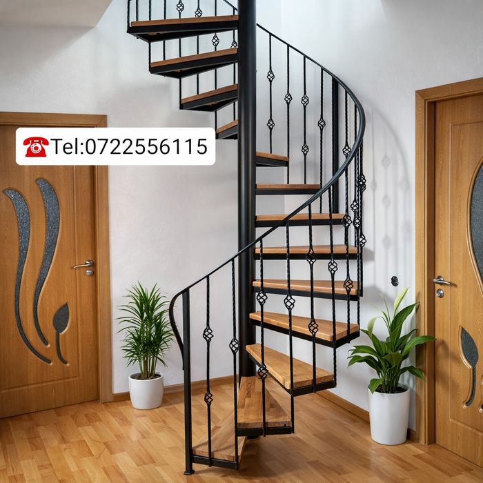 Realizăm la comandă: Scări Spirală