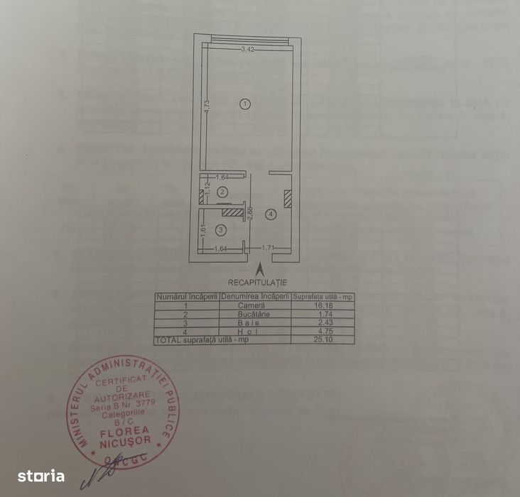 Garsonieră etaj 2
