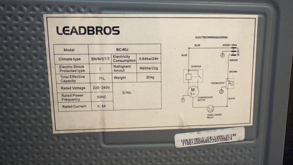 Холодильник Leadbros