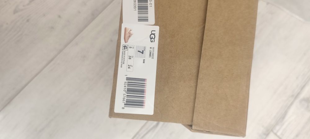 Pantofi sport UGG  cu insertii de piele intoarsa Lowmel, Maro nisip