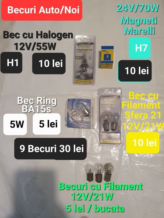 Becuri : Auto/Frigider/Lustra
