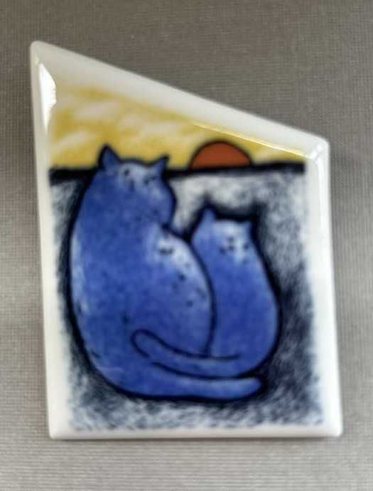 Авторска брошка Lovers, на известната марка Iittala Arabia, Финландия