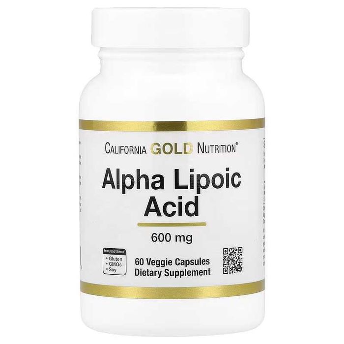 California Gold  Alpha Lipoic Acid, 600 mg, 60 vcaps