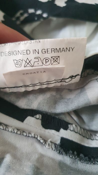 Pantaloni drepti cu model Tuzzi