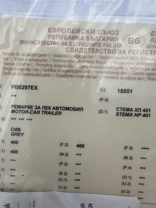 Ремаркета с регистрация