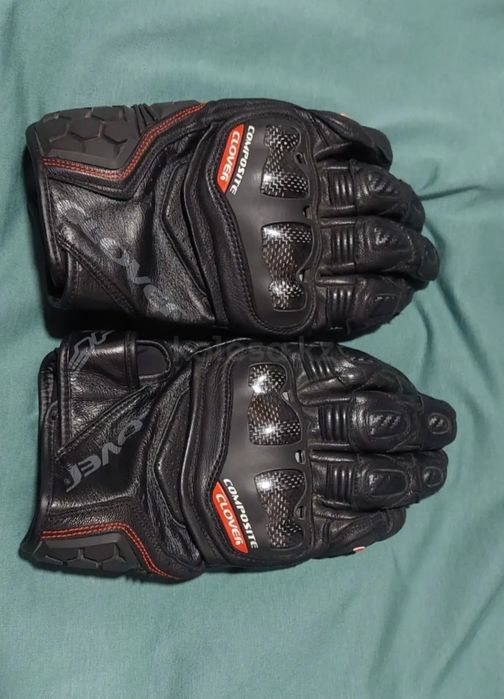 Кожаные мото перчатки