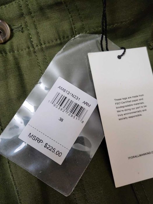 Брюки мужские зеленые 7 For All Mankind Chino