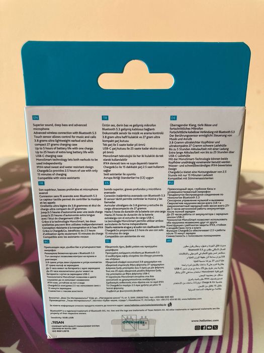 Продавам чисто нови слушалки Bluetooth