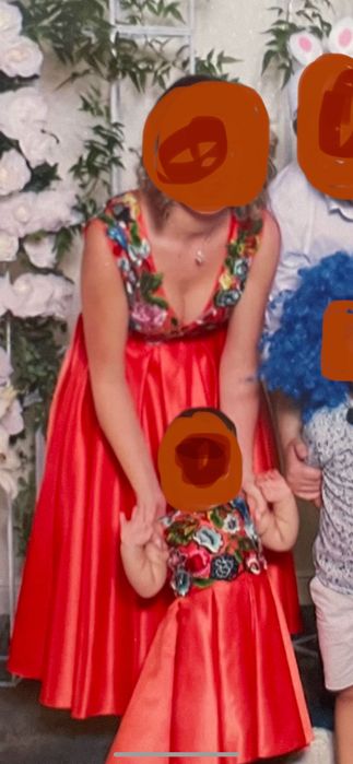 Set rochii mama fiica 36-38 1-2 ani