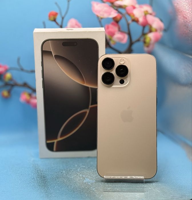 ГАРАНЦИОНЕН!!! Apple iPhone 16 Pro Max, 256GB, 5G, Desert Titanium