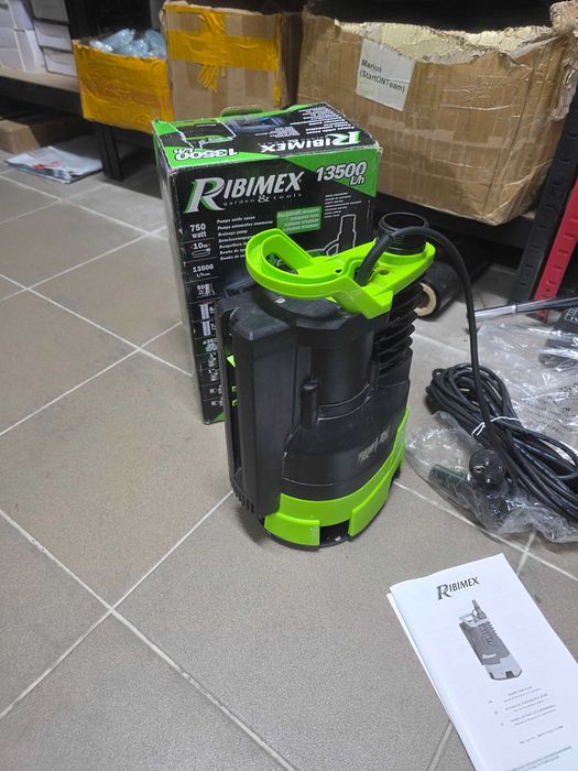 Pompă submersibilă pentru ape uzate Ribiland 750W cu plutitor integrat
