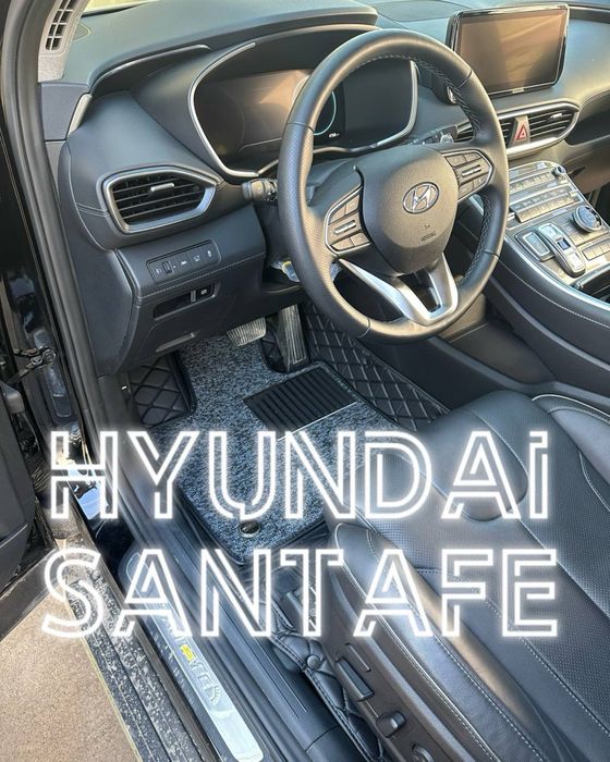 9D polik / коврики для Hyundai Santafe