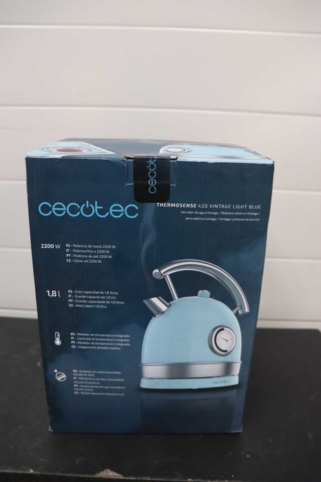 Електрическа кана Cecotec Thermosense 420 Vintage Light Blue