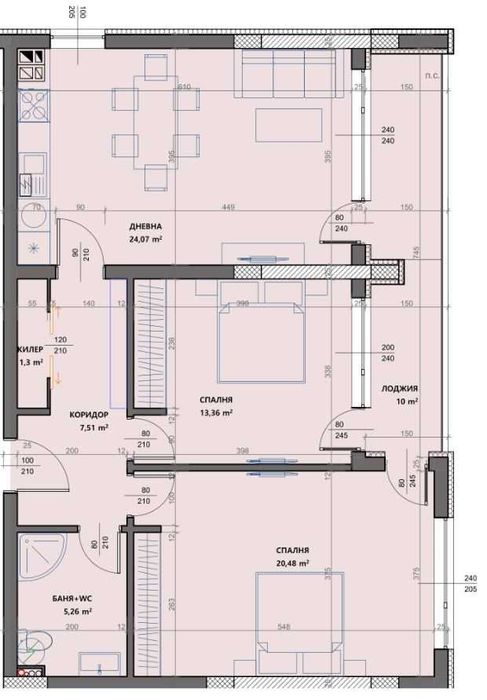 Дава се под наем Тристаен апартамент в Варна, Младост 1 - 100 кв.м за 816 € - Снимка #17